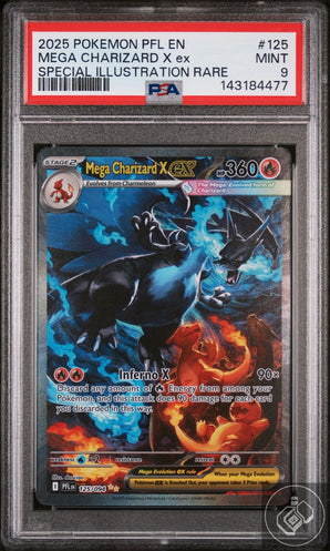 Mega Charizard X EX 125/094 Special Illustration Rare Pokemon PSA 9