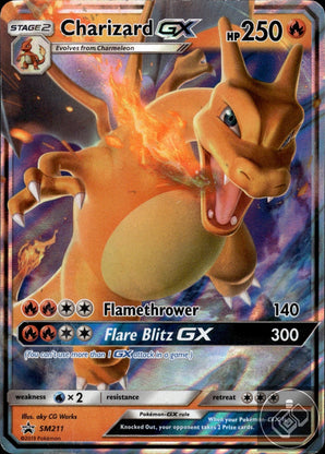 Charizard GX - SM211 Holo Promo Sun & Moon Promo Pokemon