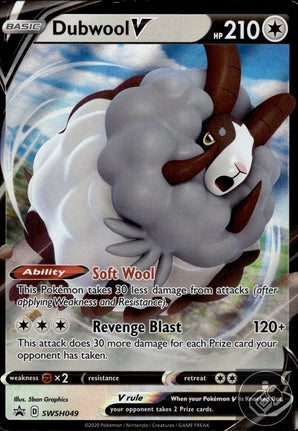 Dubwool V SWSH049 Holo Promo Sword & Shield Promo Pokemon