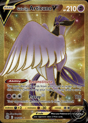 Galarian Articuno V 181/172 Secret Rare Brilliant Stars Pokemon