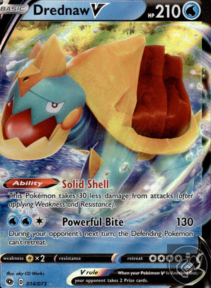 Drednaw V 014/073 Holo V Rare Champion's Path Pokemon