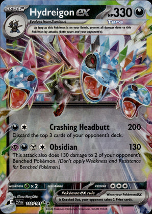 Hydreigon ex 119/191 Double Rare Surging Sparks Pokemon