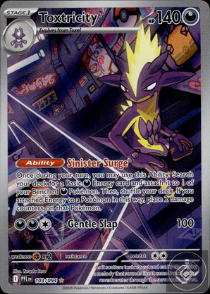 Toxtricity 103/094 Illustration Rare Phantasmal Flames Pokemon