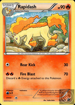Rapidash 17/114 Uncommon Steam Siege Pokemon