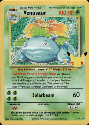 Venusaur 15/102 Classic Collection Celebrations: Classic Collection Pokemon