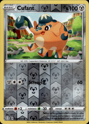 Cufant 049/072 Common Shining Fates Pokemon Reverse Holo