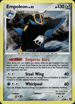 Empoleon 2/100 Holo Rare Stormfront Pokemon Holo