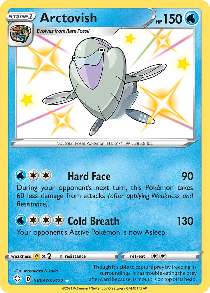 Arctovish SV037/SV122 Shiny Rare Shining Fates Shiny Vault Pokemon