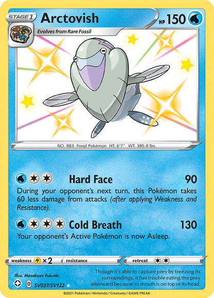 Arctovish SV037/SV122 Shiny Rare Shining Fates Shiny Vault Pokemon