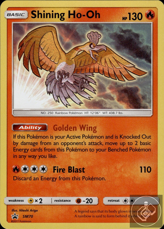 Shining Ho-Oh - SM70 Holo Promo Sun & Moon Promo Pokemon Holo