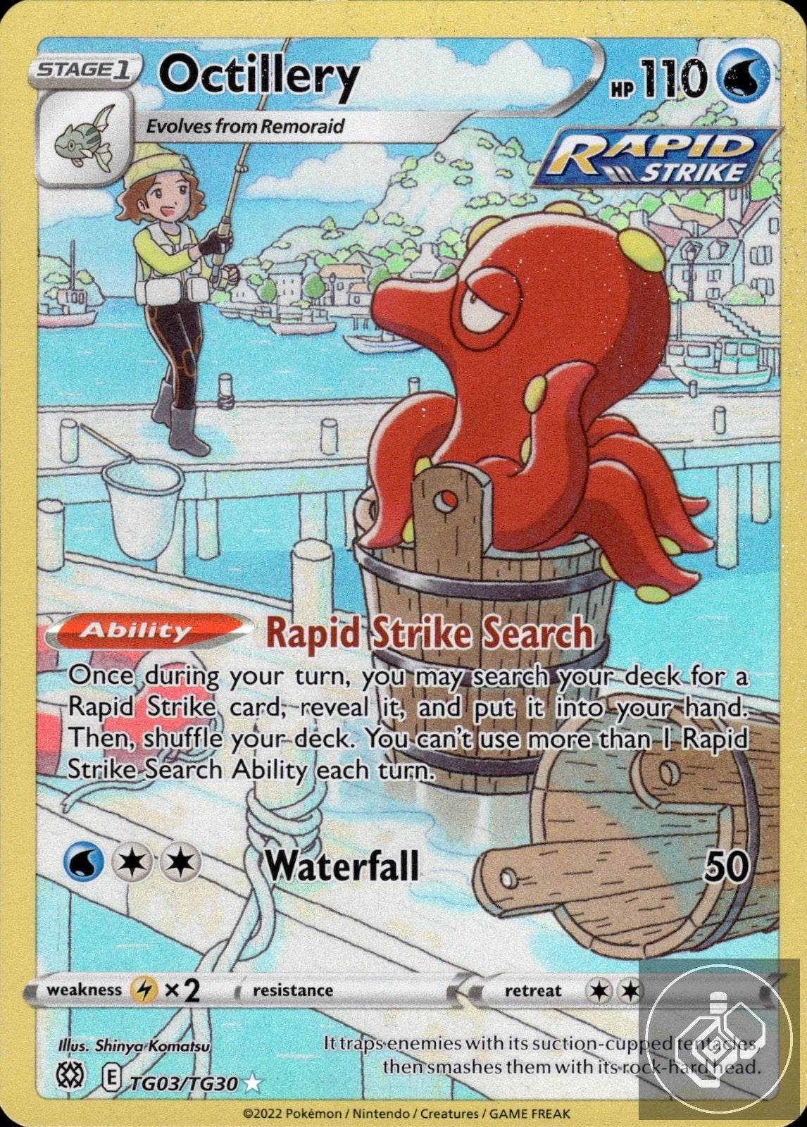 Octillery TG03/TG30 Holo Brilliant Stars Trainer Gallery Pokemon