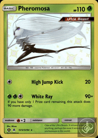 Pheromosa SV5/SV94 Shiny Rare Hidden Fates Shiny Vault Pokemon