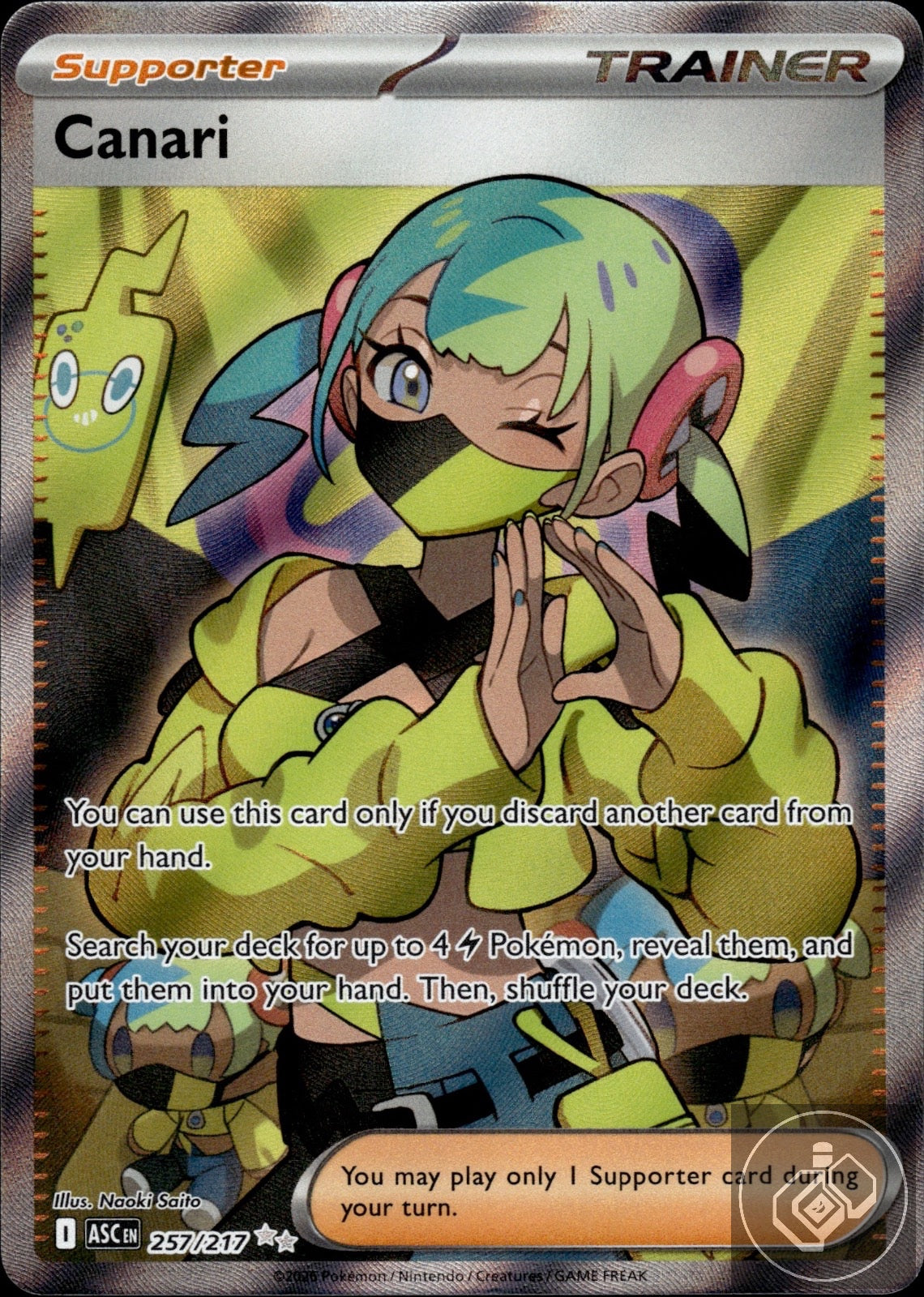 Canari 257/217 Ultra Rare Ascended Heroes Pokemon