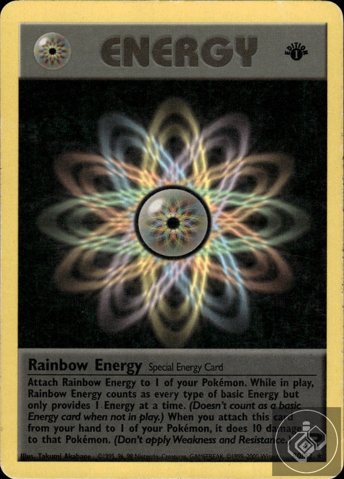 Rainbow Energy 80/82 Rare Team Rocket Pokemon 1st Edition