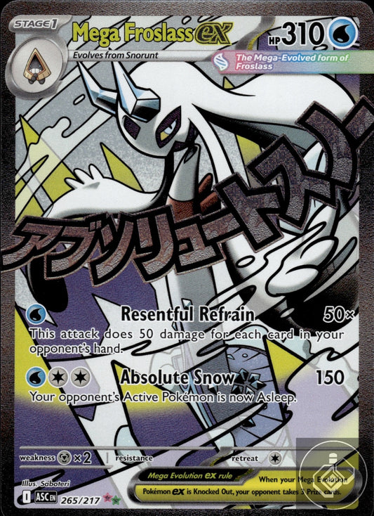 Mega Froslass ex 265/217 Mega Attack Rare Ascended Heroes Pokemon