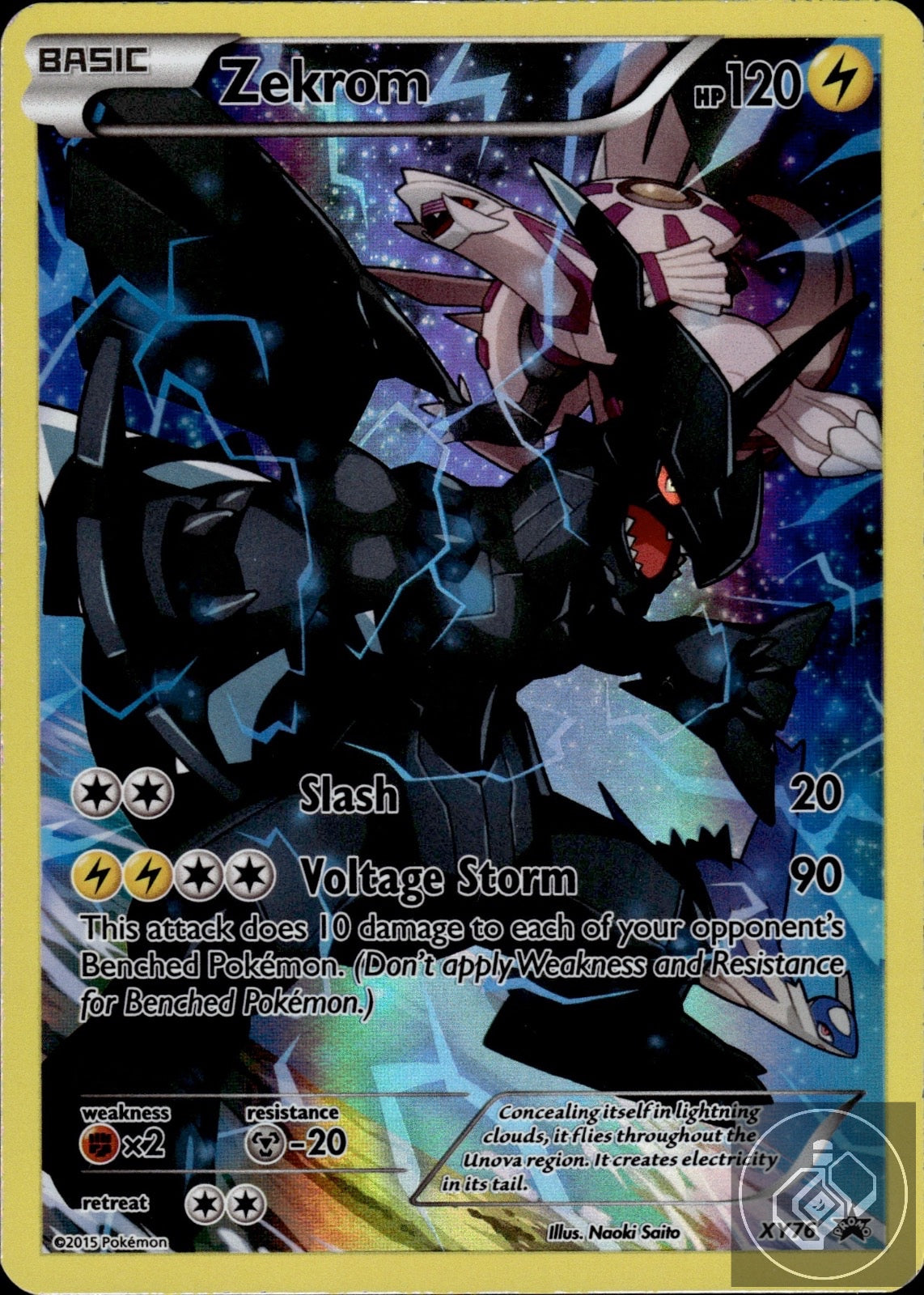 Zekrom (Full Art Promo) XY76 Holo Promo XY Promo Pokemon