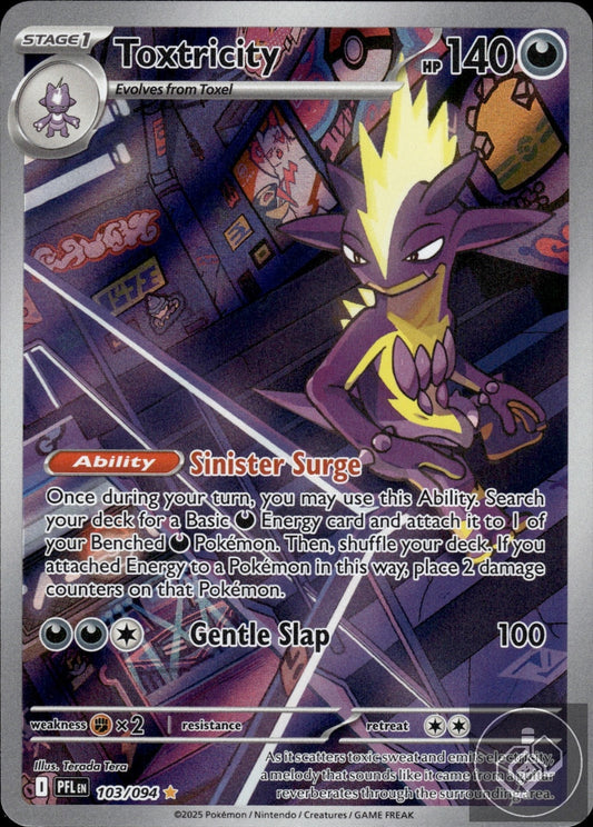 Toxtricity 103/094 Illustration Rare Phantasmal Flames Pokemon
