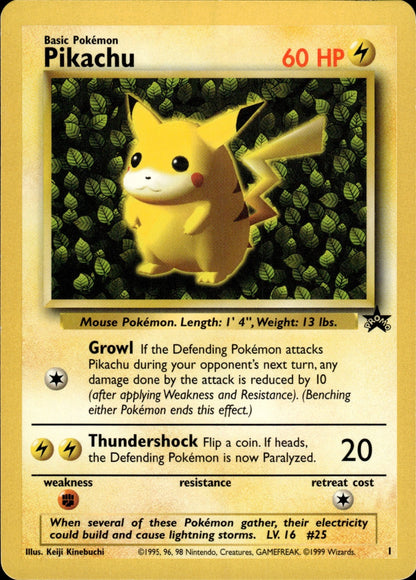 Pikachu 1 Promo Wizards Black Star Promos Pokemon