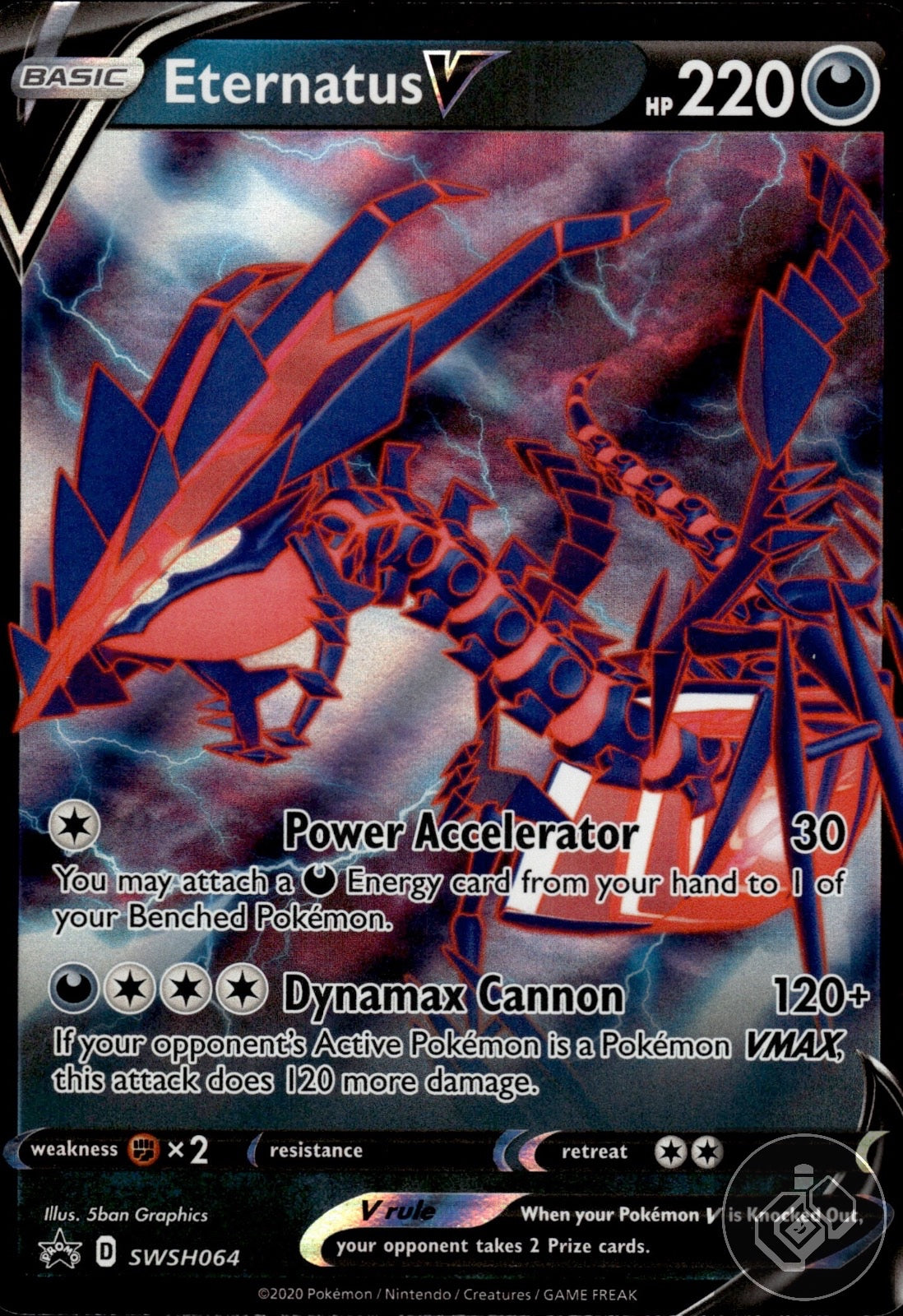 Eternatus V SWSH064 Holo Promo Sword & Shield Promo Pokemon