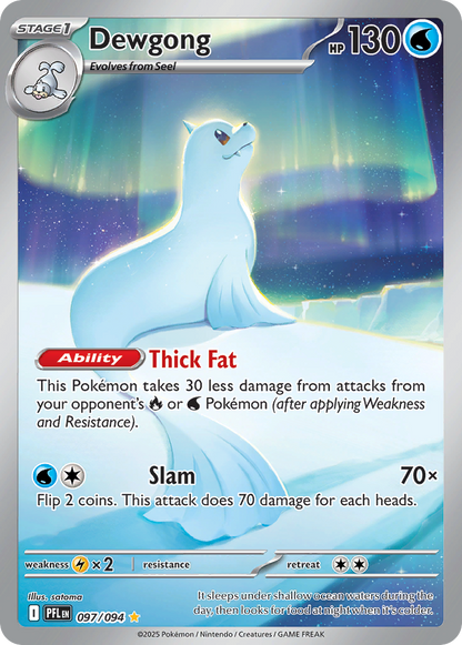 Dewgong 097/094 Illustration Rare Phantasmal Flames Pokemon