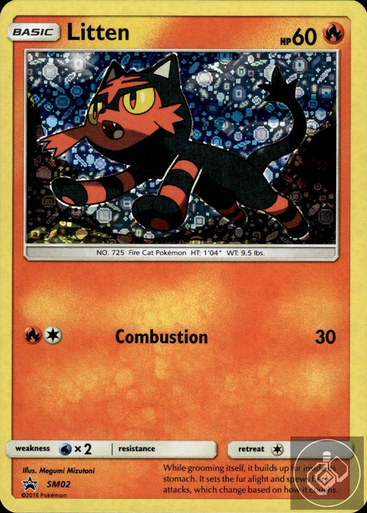 Litten (General Mills Promo) SM02 Holo Miscellaneous Cards & Products Pokemon 