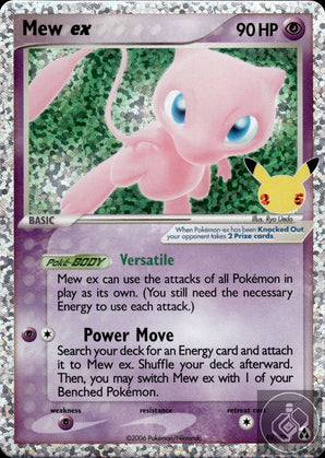 Mew ex 88/92 Classic Collection Celebrations: Classic Collection Pokemon