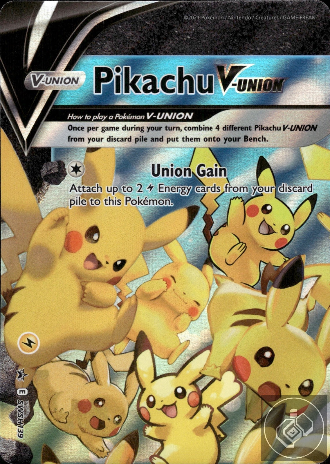 Pikachu V-Union SWSH139 Holo Promo Sword & Shield Promo Pokemon