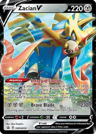 Zacian V SWSH018 Holo Promo Sword & Shield Promo Pokemon