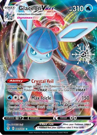 Glaceon VMAX 041/203 Holo Ultra Rare Miscellaneous Cards & Products Pokemon