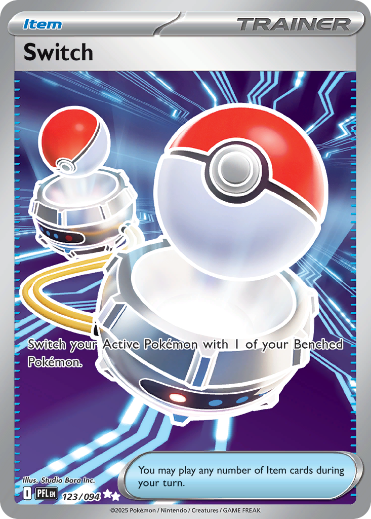 Switch 123/094 Ultra Rare Phantasmal Flames Pokemon