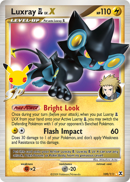 Luxray GL LV.X 109/111 Celebrations: Classic Collection Pokemon