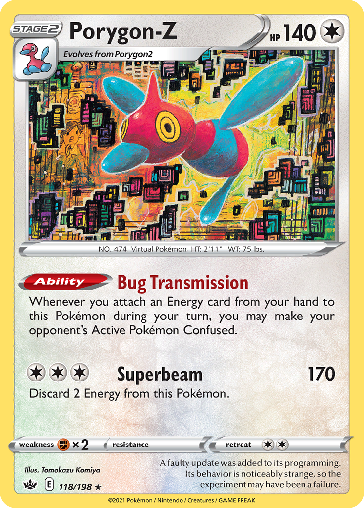 Porygon-Z 118/198 Holo Rare Chilling Reign Pokemon