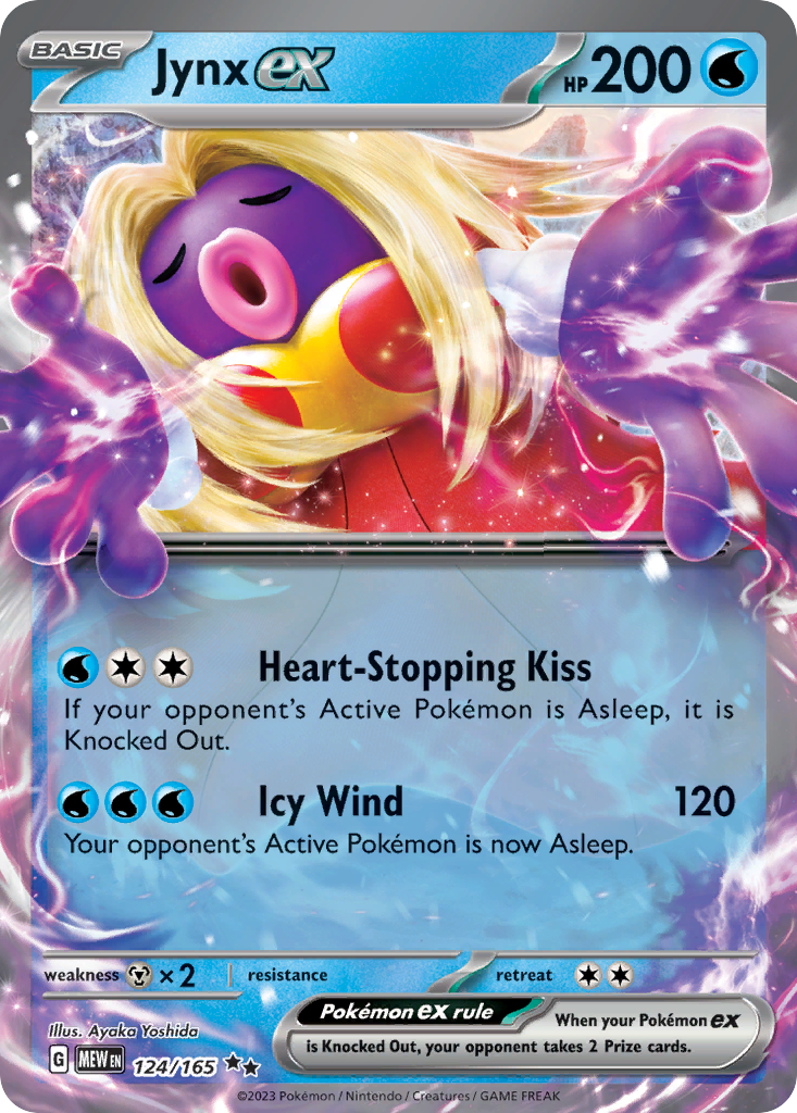 Jynx ex 124/165 Double Rare 151 Pokemon