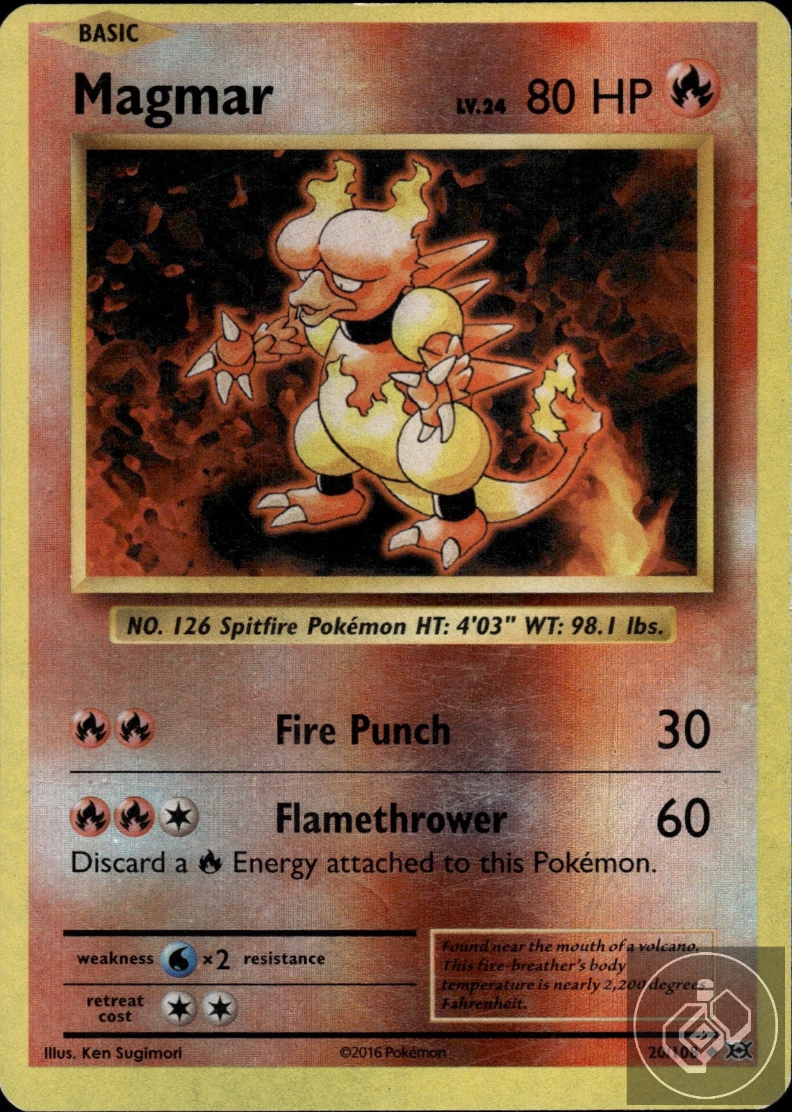 Magmar 20/108 Uncommon Evolutions Pokemon