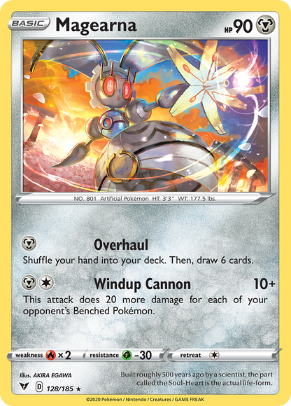 Magearna 128/185 Holo Rare Vivid Voltage Pokemon Holo