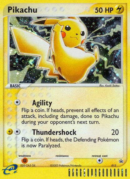 Pikachu 012 Promo Nintendo Black Star Promos Pokemon