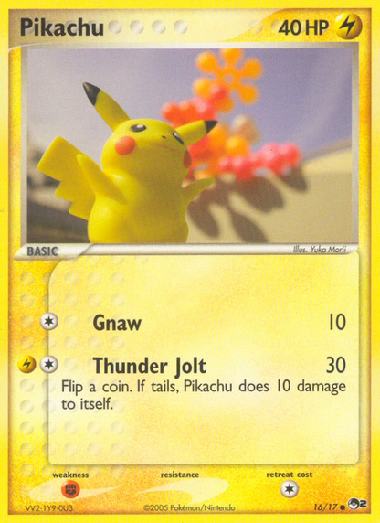 Pikachu 16/17 Common POP Series 2 Pokemon