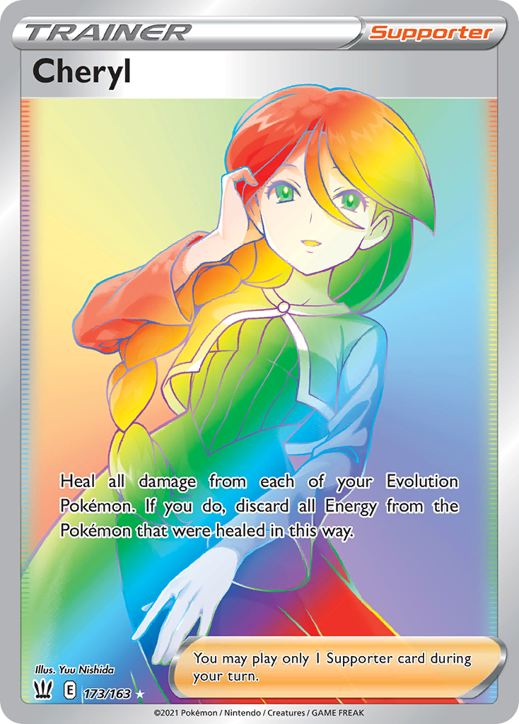 Cheryl 173/163 Rainbow Rare Battle Styles Pokemon