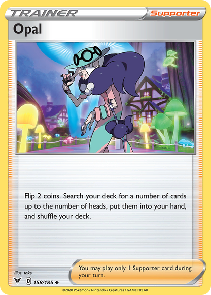 Opal 158/185 Uncommon Vivid Voltage Pokemon Reverse Holo