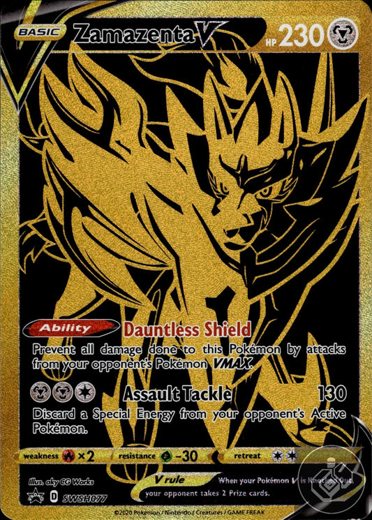 Zamazenta V SWSH077 Holo Promo Sword & Shield Promo Pokemon