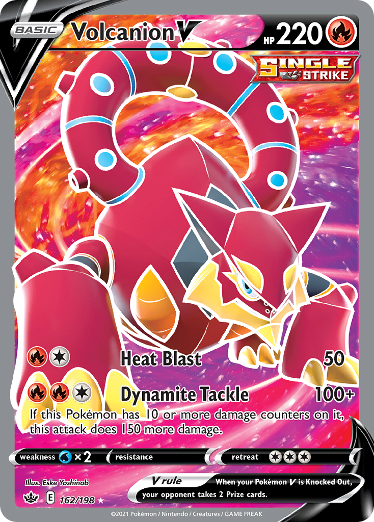 Volcanion V 162/198 Ultra Rare Chilling Reign Pokemon