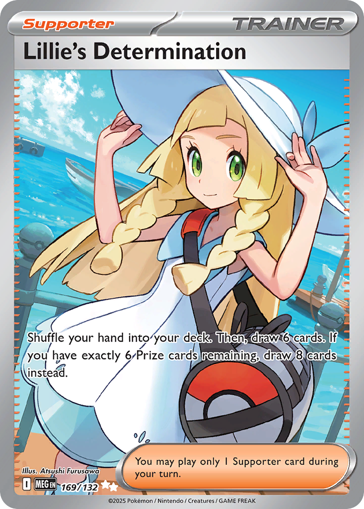 Lillie's Determination 169/132 Ultra Rare Mega Evolution Pokemon