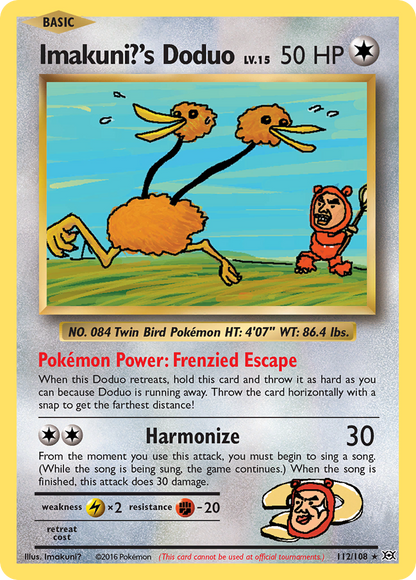 Imakuni?'s Doduo 112/108 Secret Rare Evolutions Pokemon