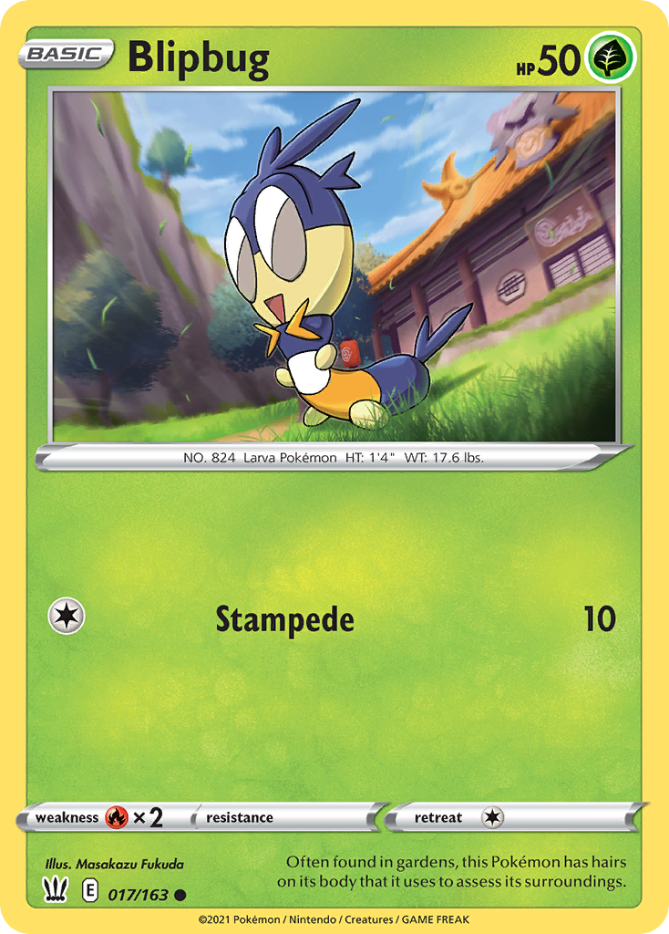 Blipbug 017/163 Common Battle Styles Pokemon Reverse Holo