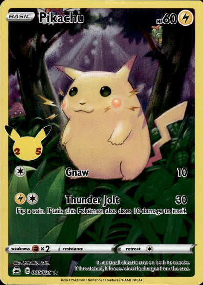 Pikachu 005/025 Holo Rare Celebrations Pokemon