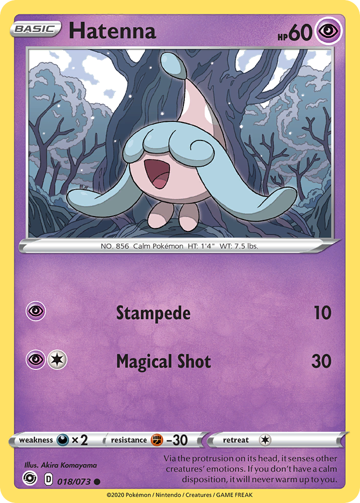 Hatenna 018/073 Common Champion's Path Pokemon