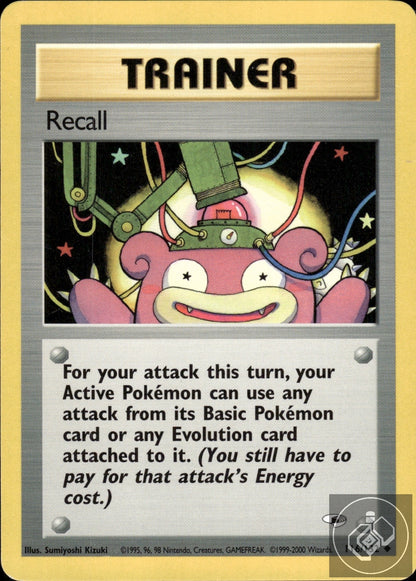 Recall 116/132 Uncommon Gym Heroes Pokemon Unlimited