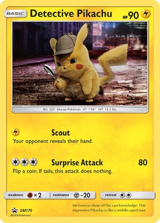 Detective Pikachu - SM170 Holo Promo Sun & Moon Promo Pokemon