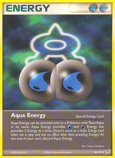 Aqua Energy 86/95 Uncommon Team Magma vs Team Aqua Pokemon Reverse Holo