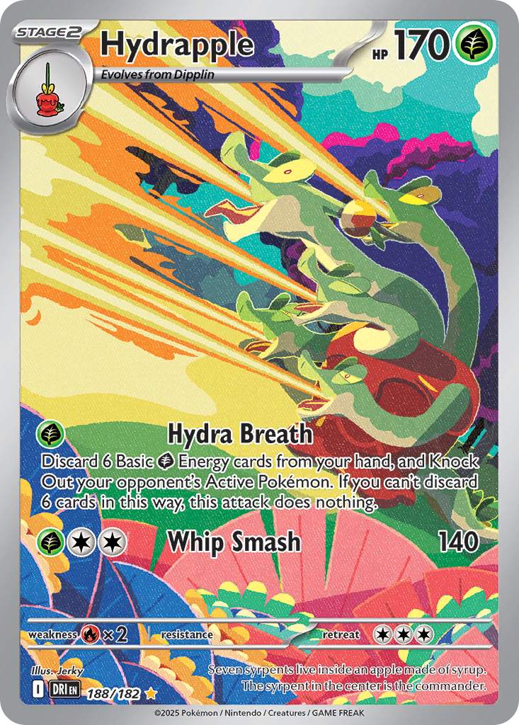 Hydrapple 188/182 Illustration Rare Destined Rivals Pokemon